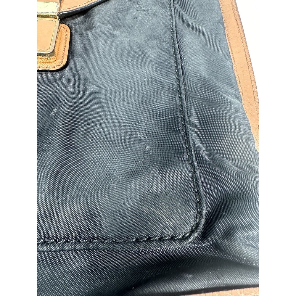 Tory Burch Womens Penn Black Nylon Leather Trim Crossbody Bag - Picture 6 of 16